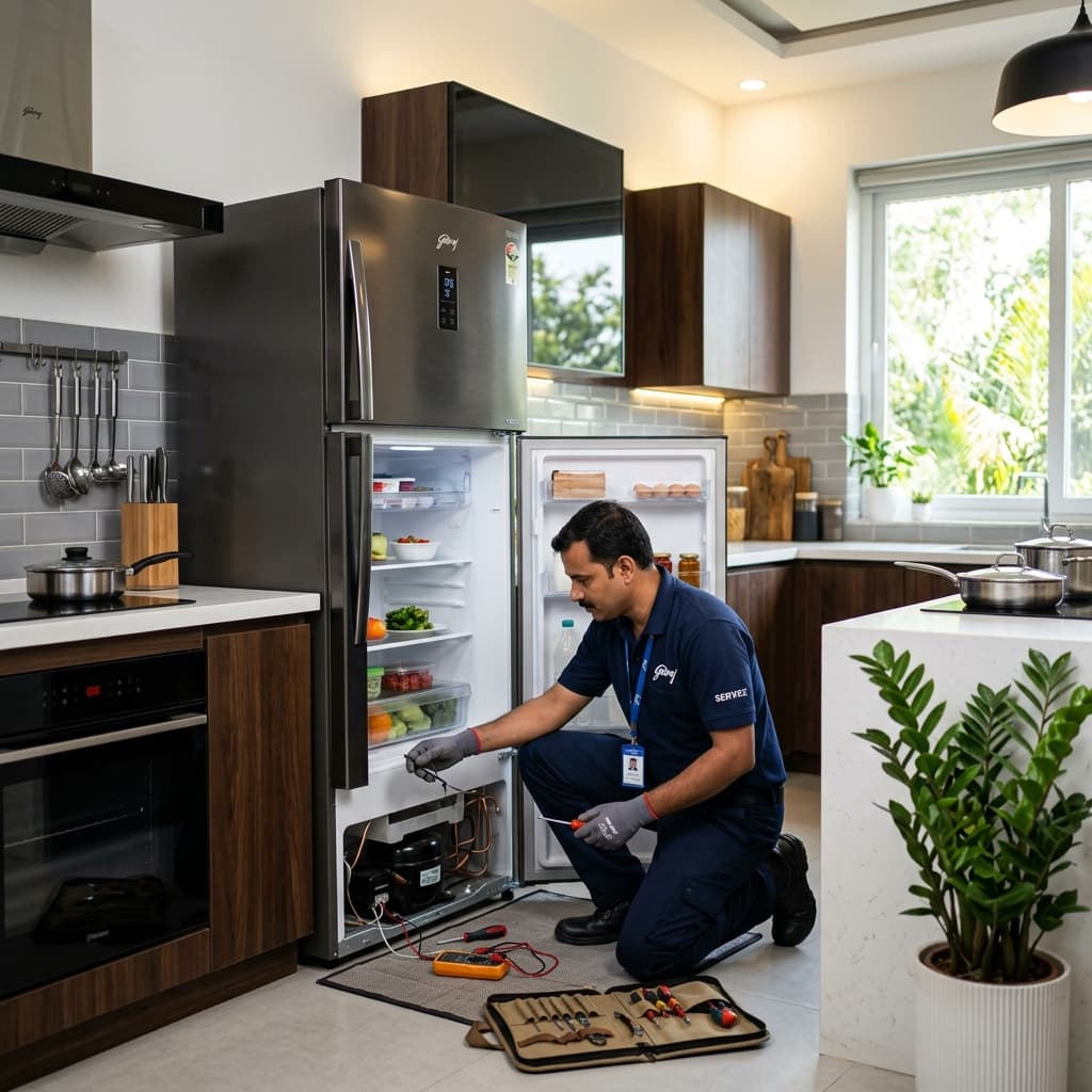 Godrej Refrigerator Repair Process